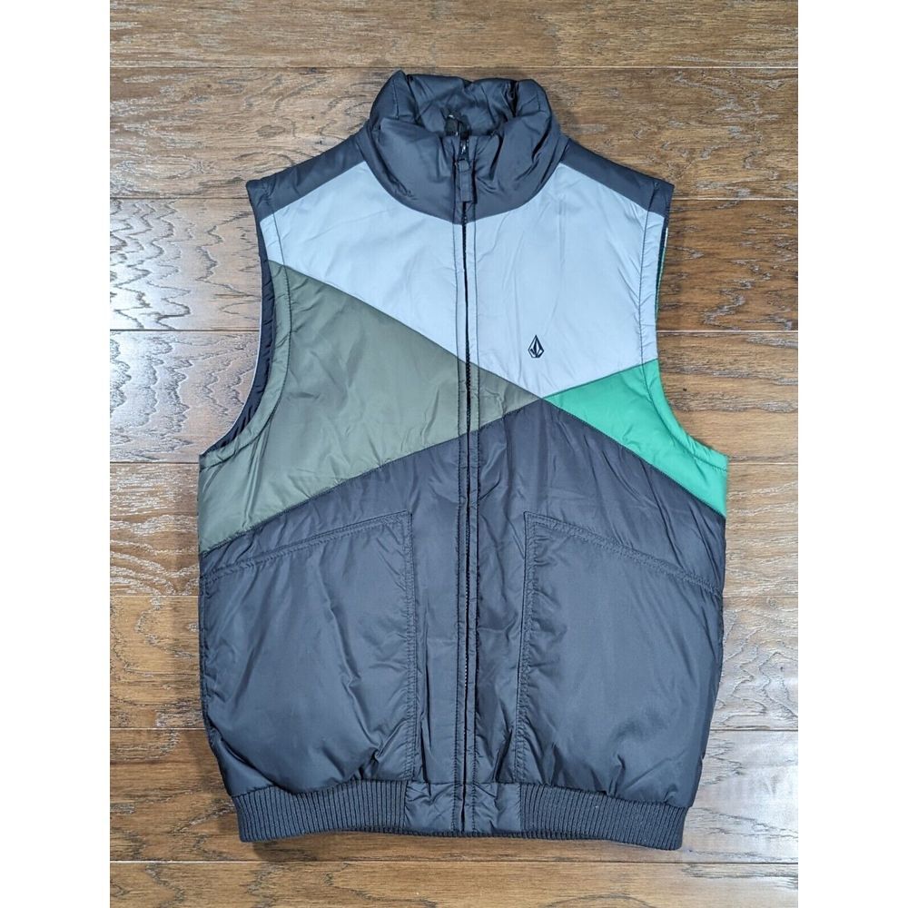 Volcom Outdoor Costa Mesa Calif. Mens Insulated Vest Size Small Multicolor
